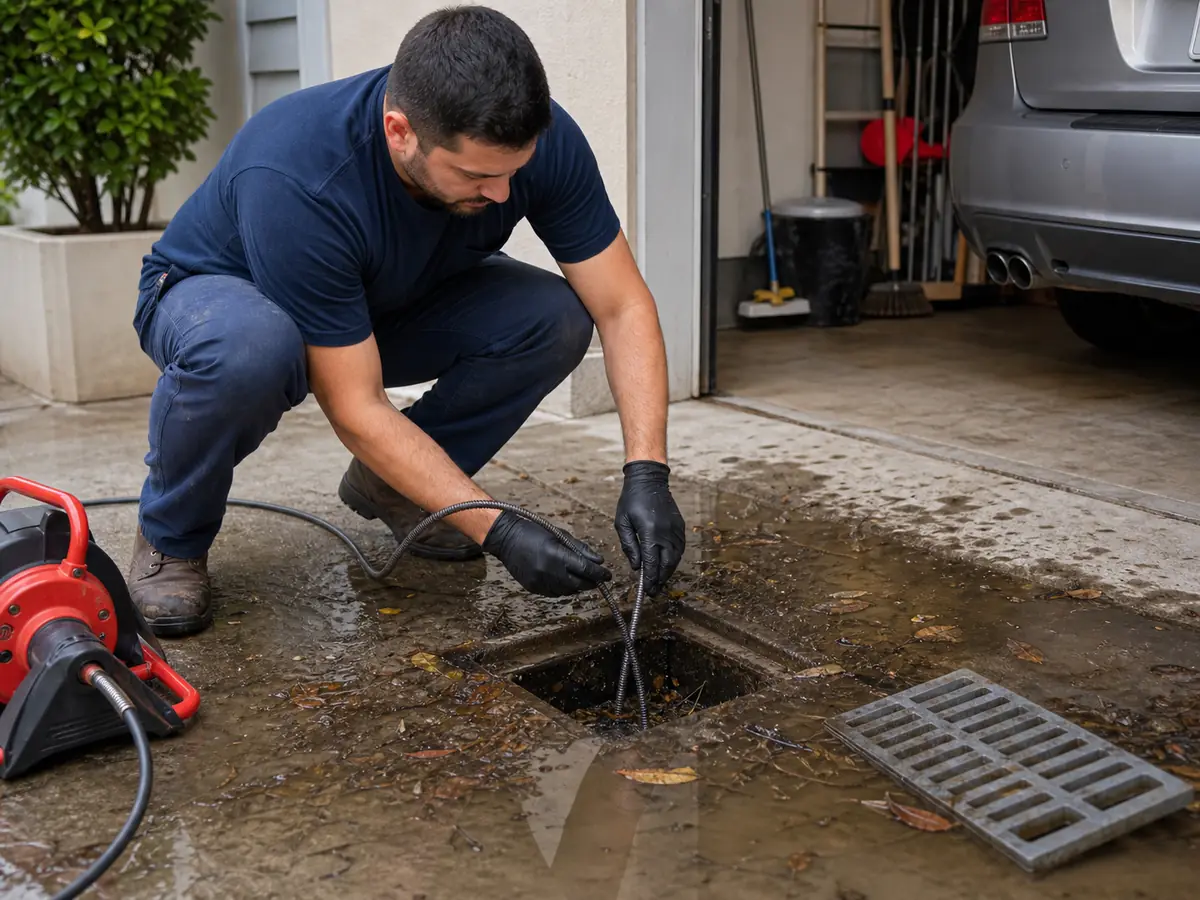 ralo de garagem entupido em Penha - plumbing service